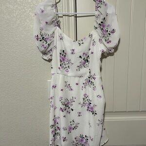 Floral Puff Sleeve Dress